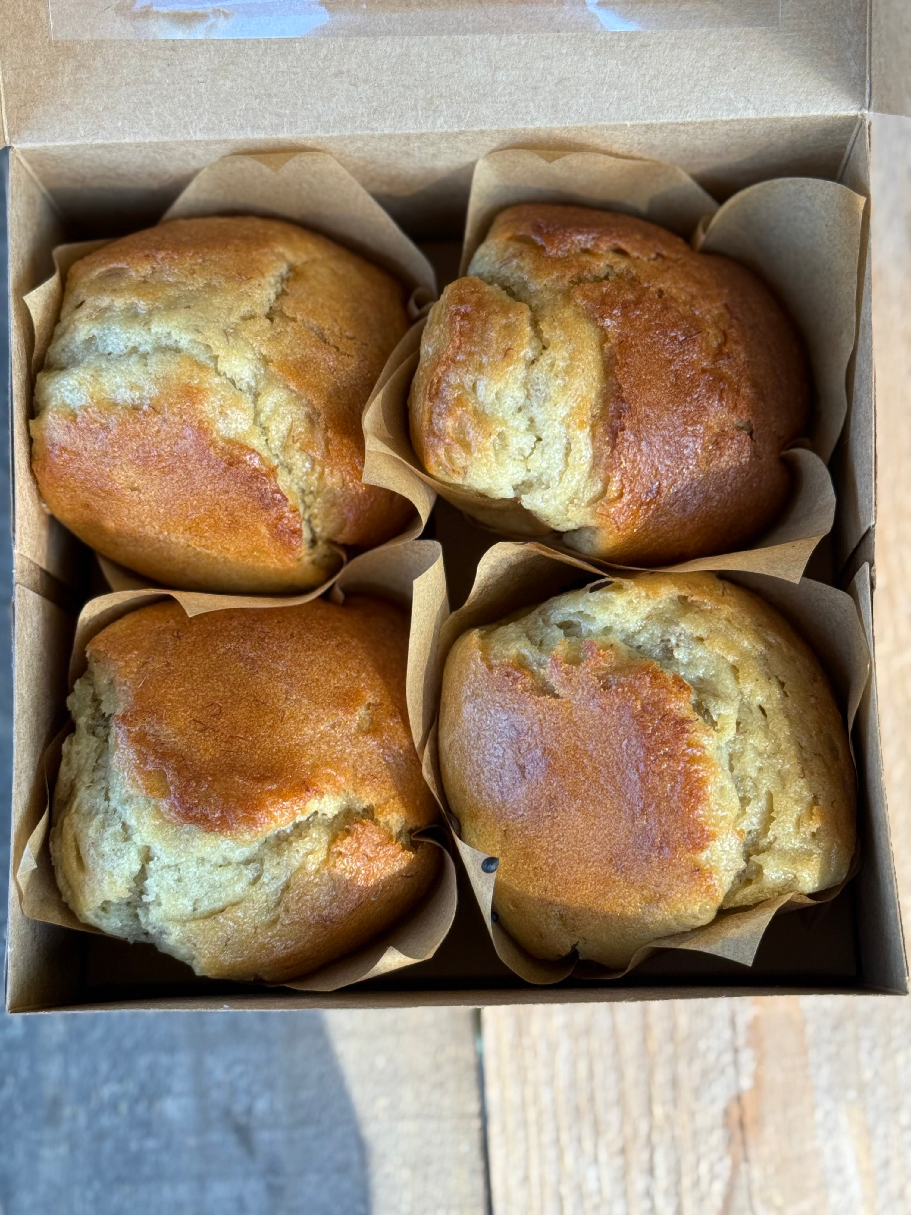 Banana Nut sourdough muffins