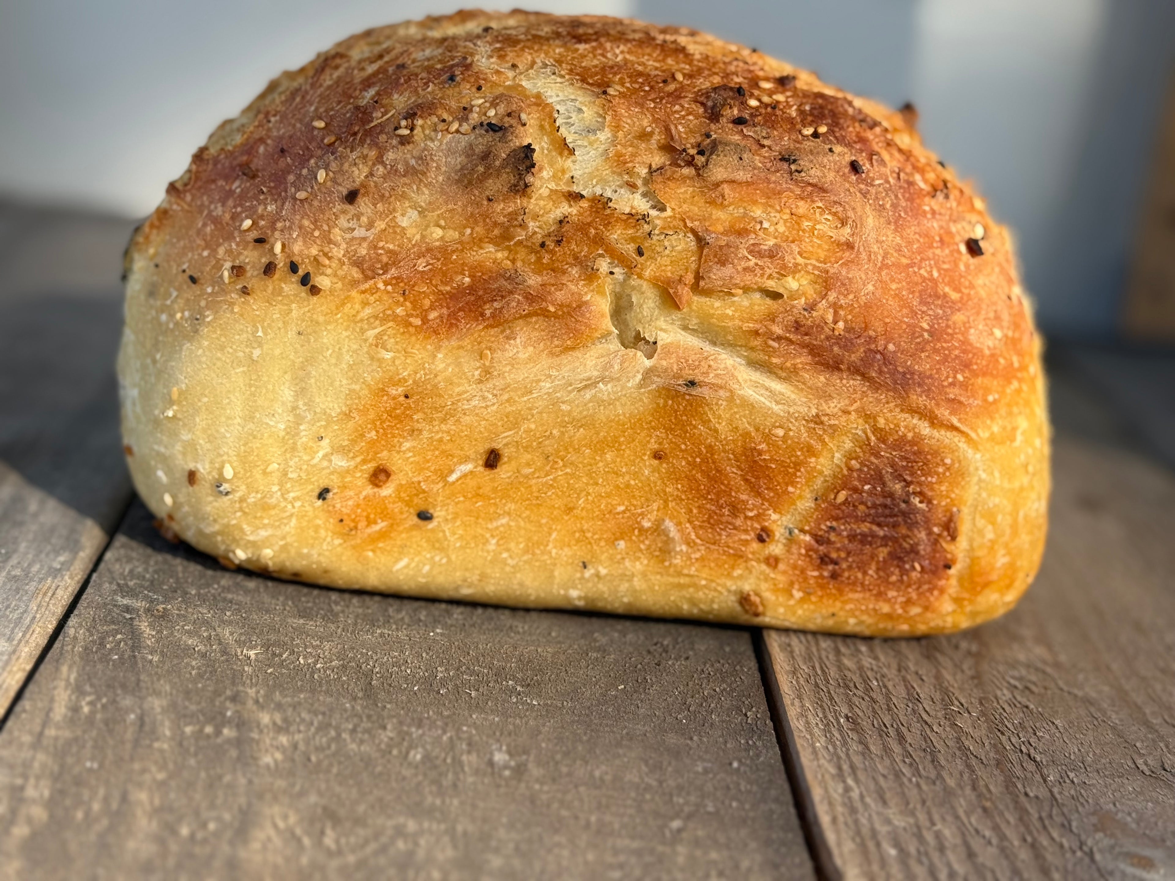 Everything Bagel sourdough loaf