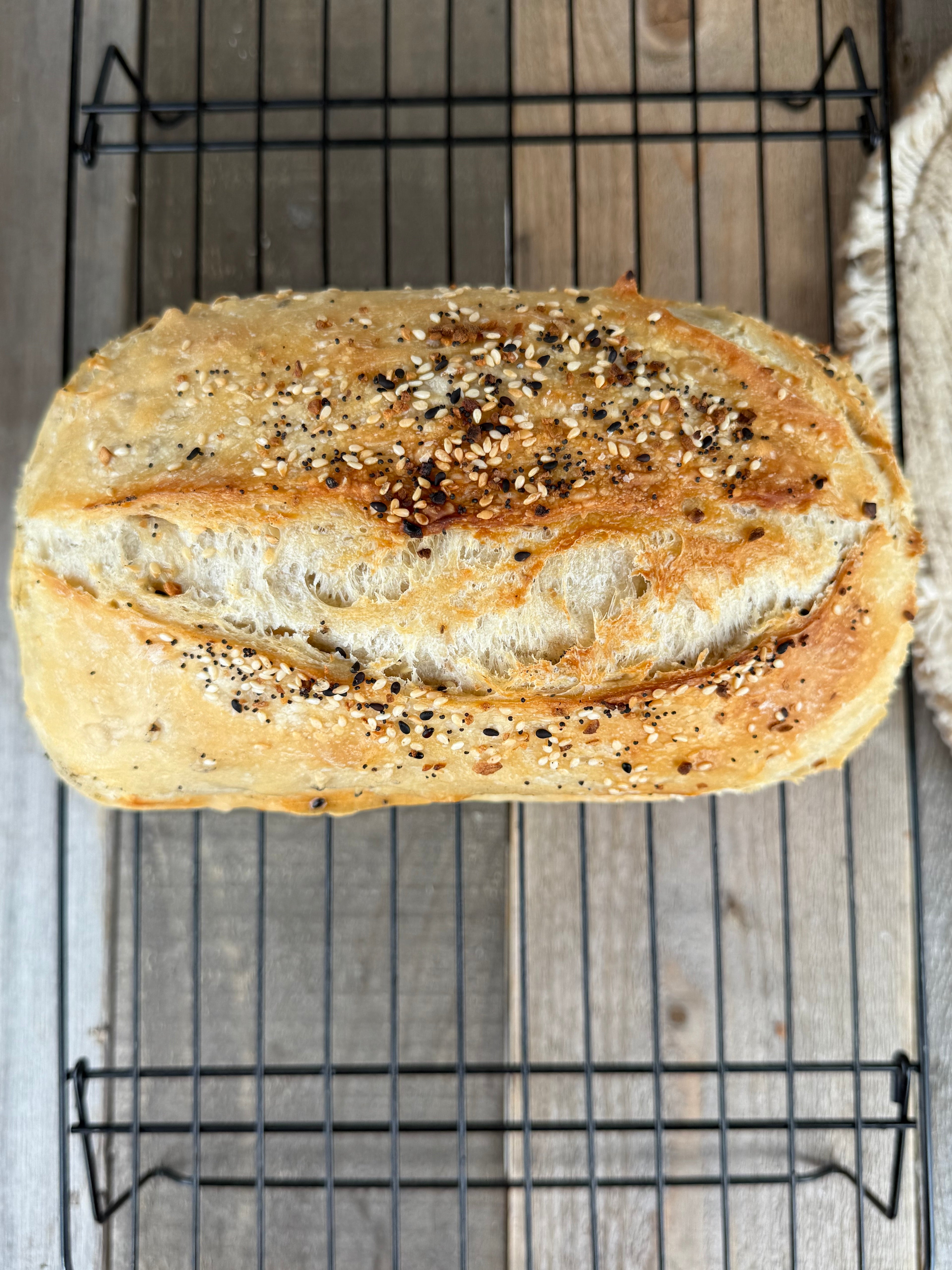 Everything Bagel sourdough loaf